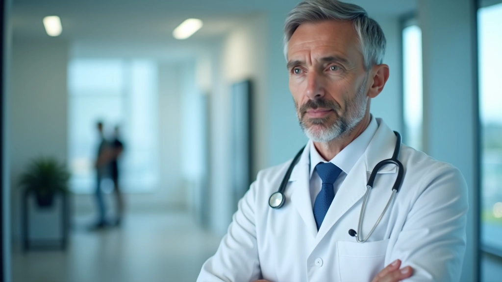 Médico fazendo consulta de telemedicina através de videochamada profissional